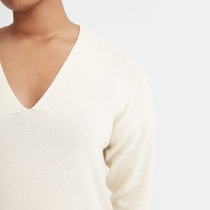 Everlane Cashmere Oversized V-Neck Sweater (M)